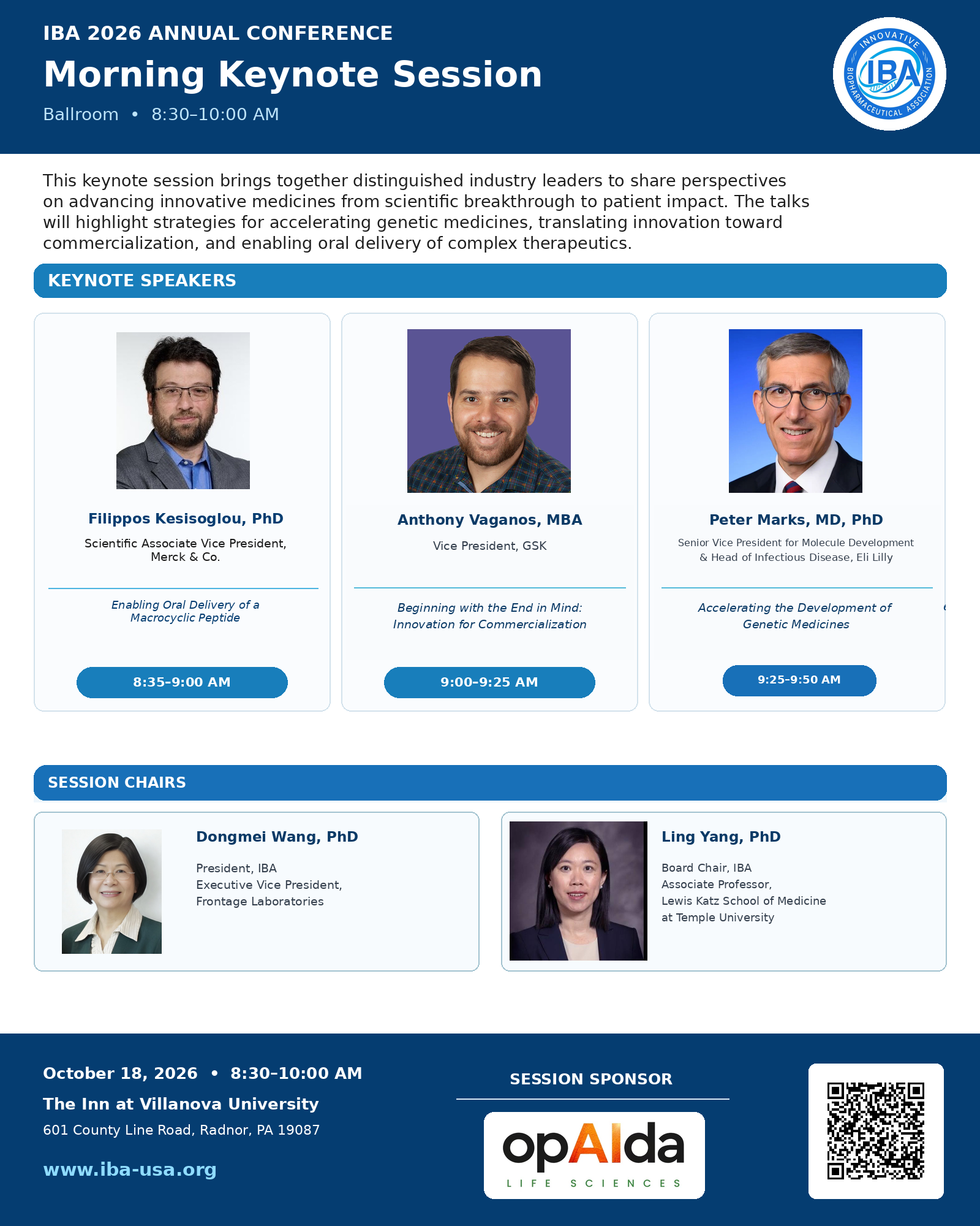 Program page 3: Morning Keynote