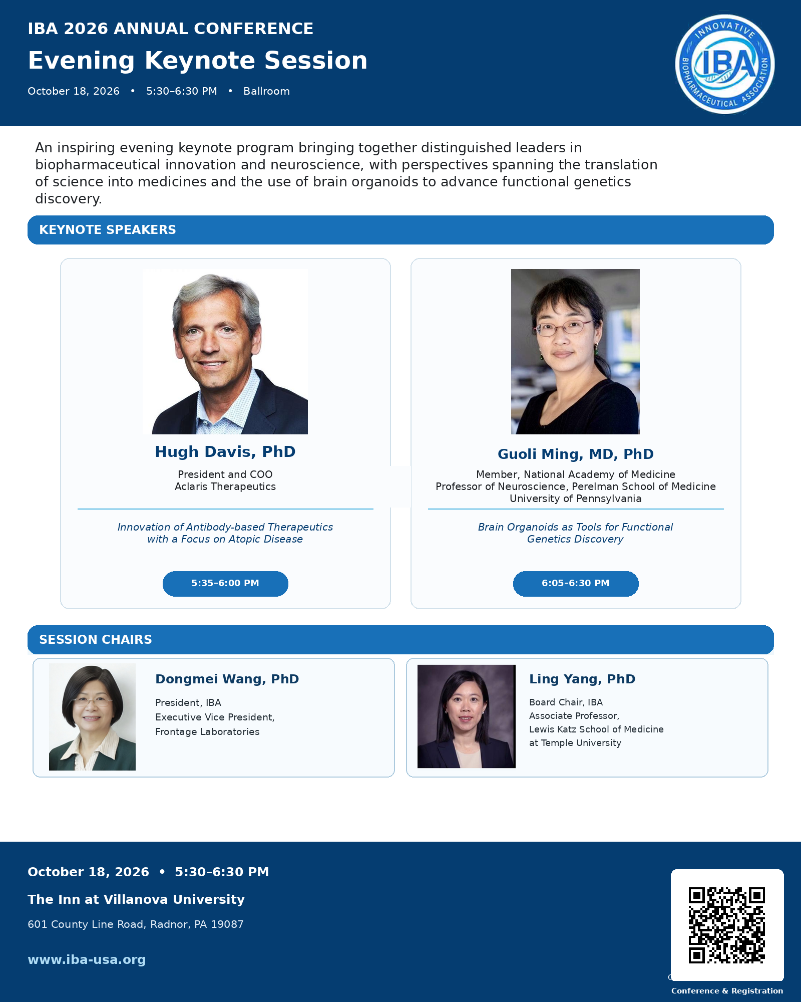 Program page 5: Evening Keynote