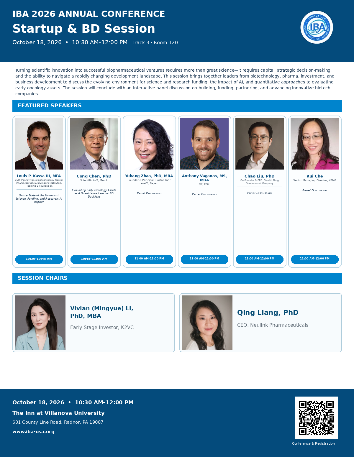 Program page 11: Startup & BD