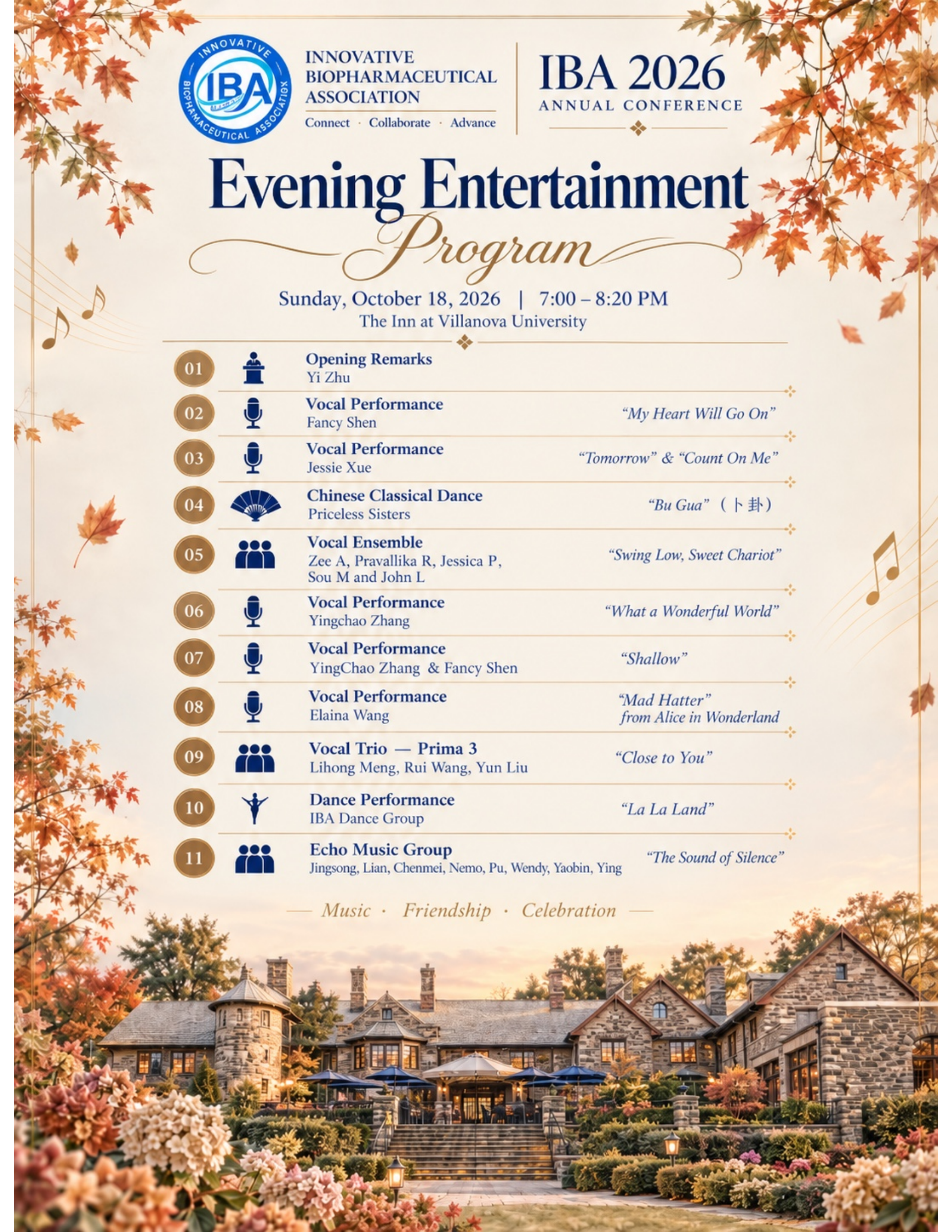 Program page 25: Evening Entertainment