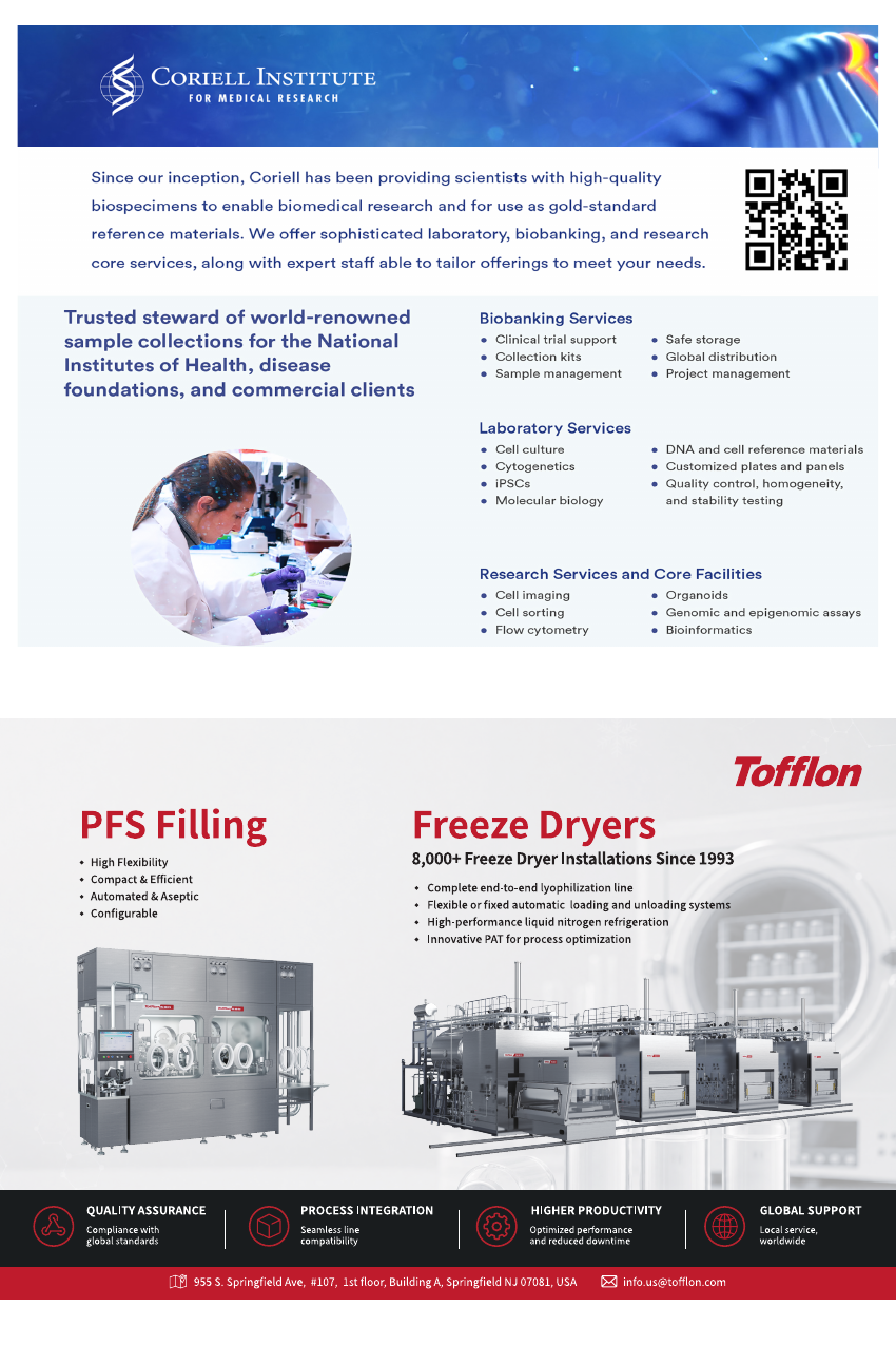 Program page 34: Coriell and Tofflon Advertisements